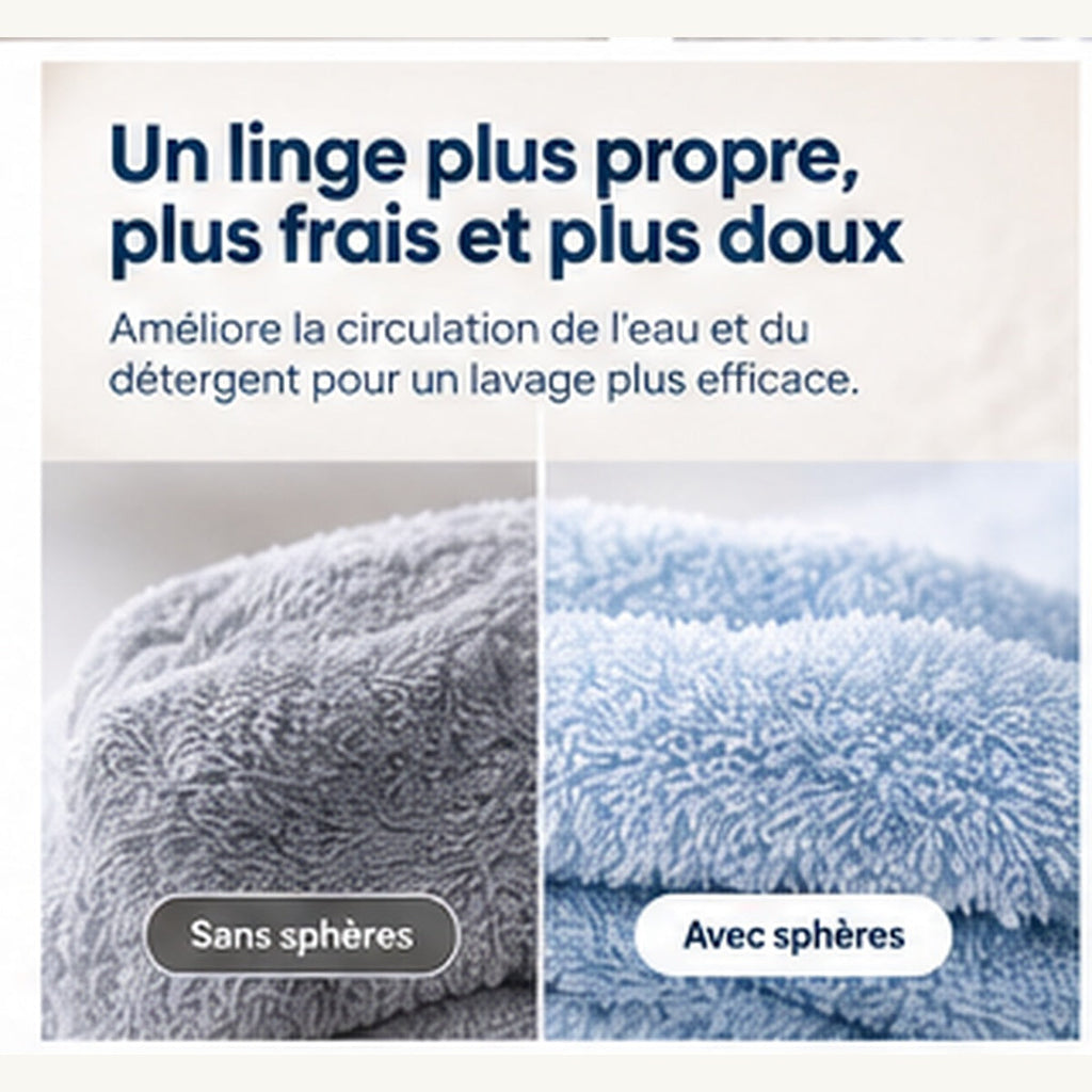 Visuel Nollon sur la circulation du linge pendant le lavage