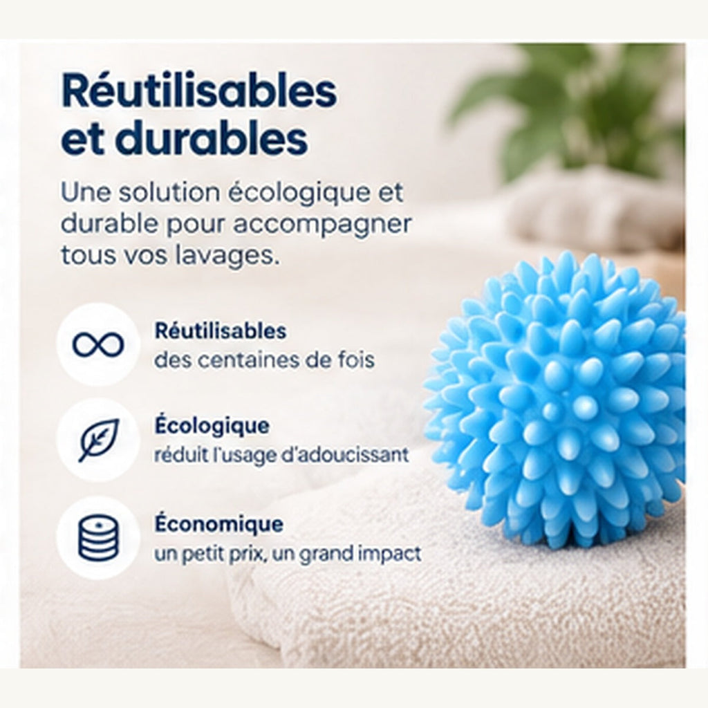Sphères de lavage Nollon réutilisables et durables